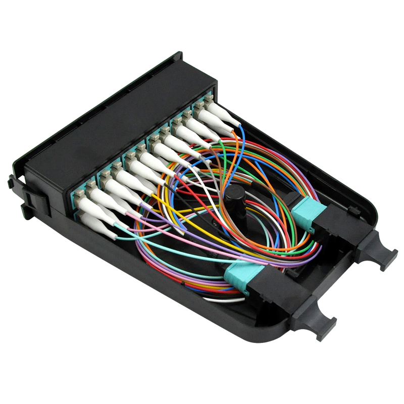 MTP-12 to LC, 24 Fibers Singlemode Multimode MTP / MPO Cassette - www.FirstFiber.cn
