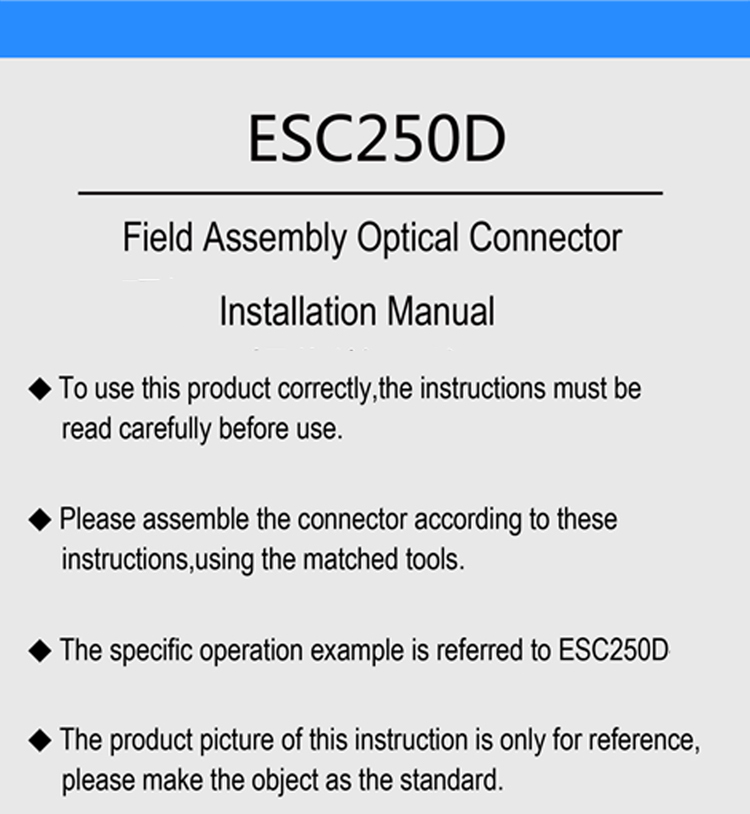 ESC250D SC APC FAST CONNECTOR