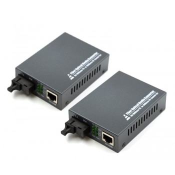 1 Fiber Ethernet Converter, BIDI WDM, SC, 60km