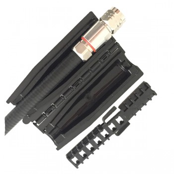FF-12SRRU Gel seal closure for 1/2" super flexible cable to RRU N connector, Weathershield enclosures
