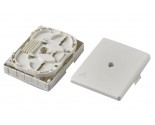 FF-FOS2J Fiber Optic Socket Faceplate for Indoor Cable 2 CoreS Wall Mounting 102*80*25MM