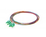 12 Colors LC/APC fiber Pigtail cable G657A 12 Cores 12 Fibers Simplex 9/125 Single Mode Pigtail 0.9mm