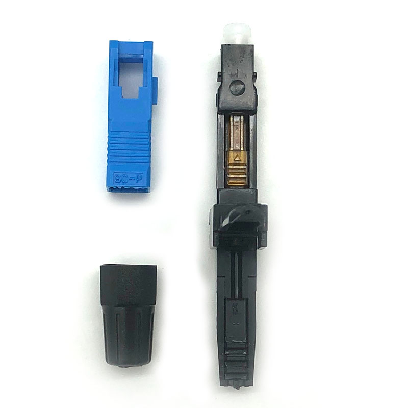 SC/UPC Field Fast Assembly Connector for 2.0mm 3.0mm Indoor Cable and FTTH Flat Cable