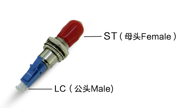 ST Female to LC Male Adapter